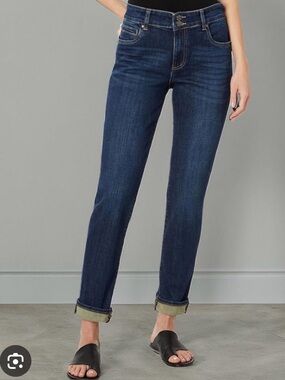 KUT FROM THE KLOTH Catherine Boyfriend High Rise jeans. Size 14.